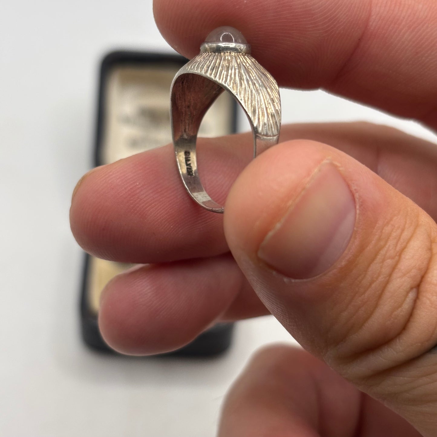 Silver Rose Quartz Ring (P)