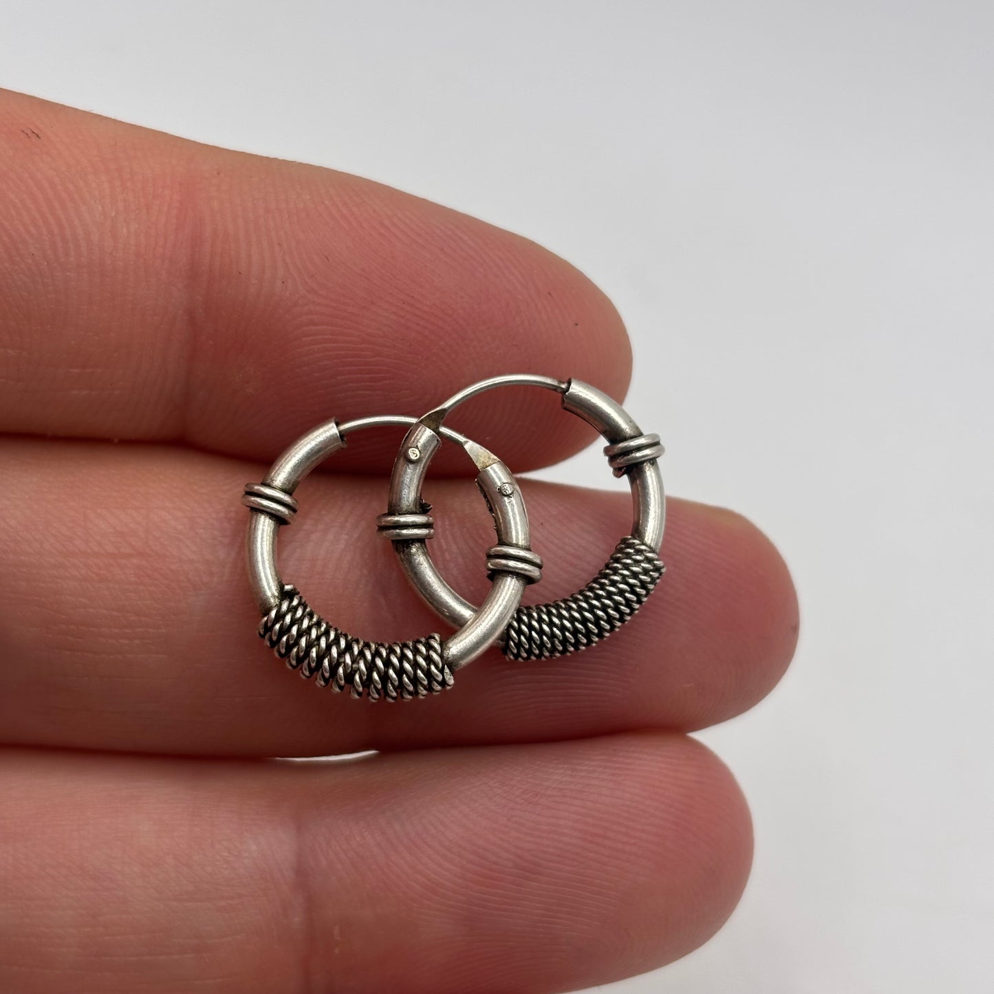 Silver 18mm Hoop Earrings