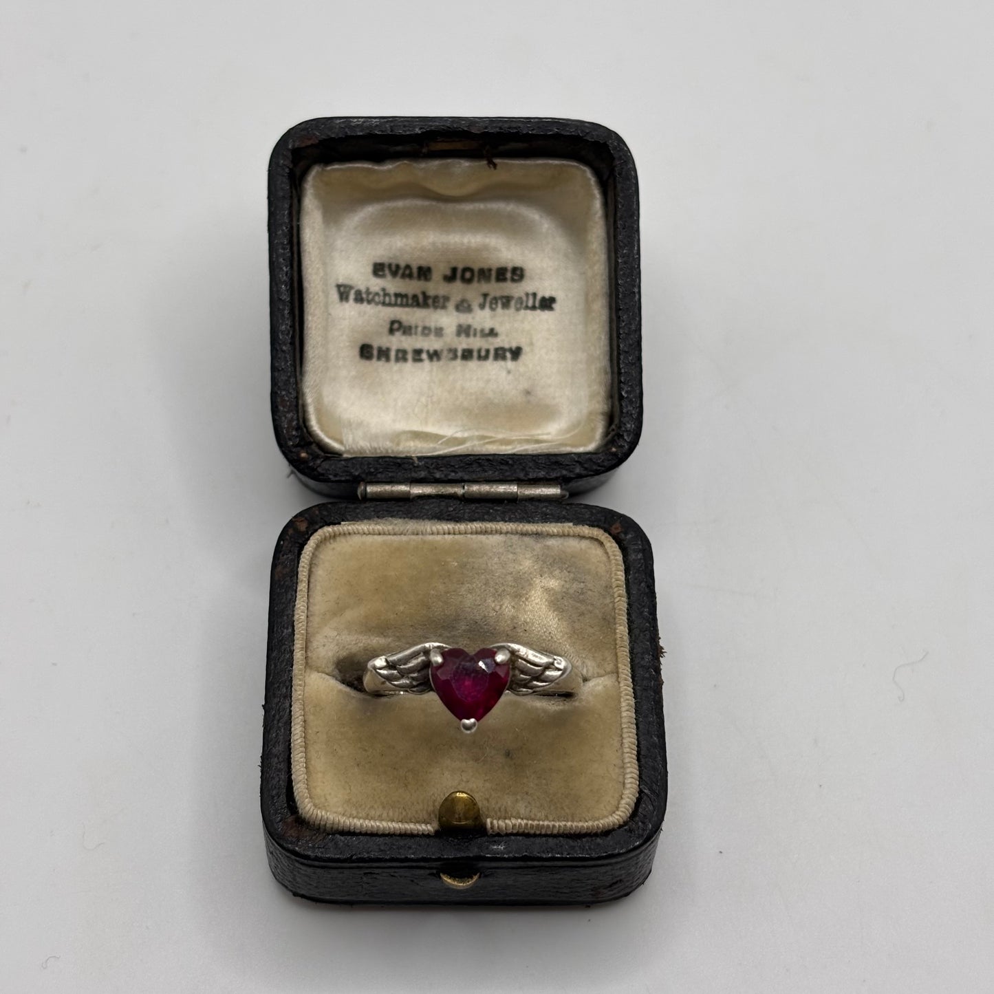 Silver Pink CZ Wings Ring (O)