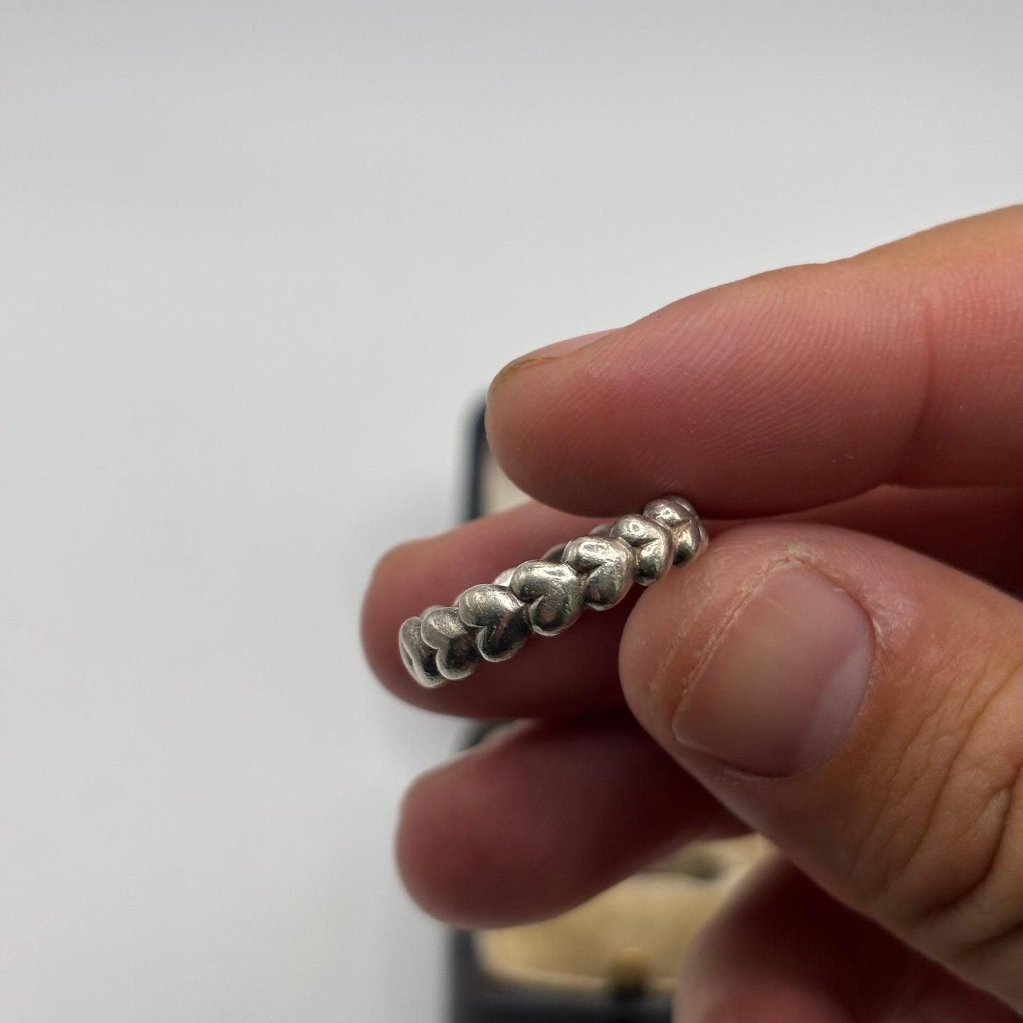 Silver Downer & Hall Heart Ring (P)