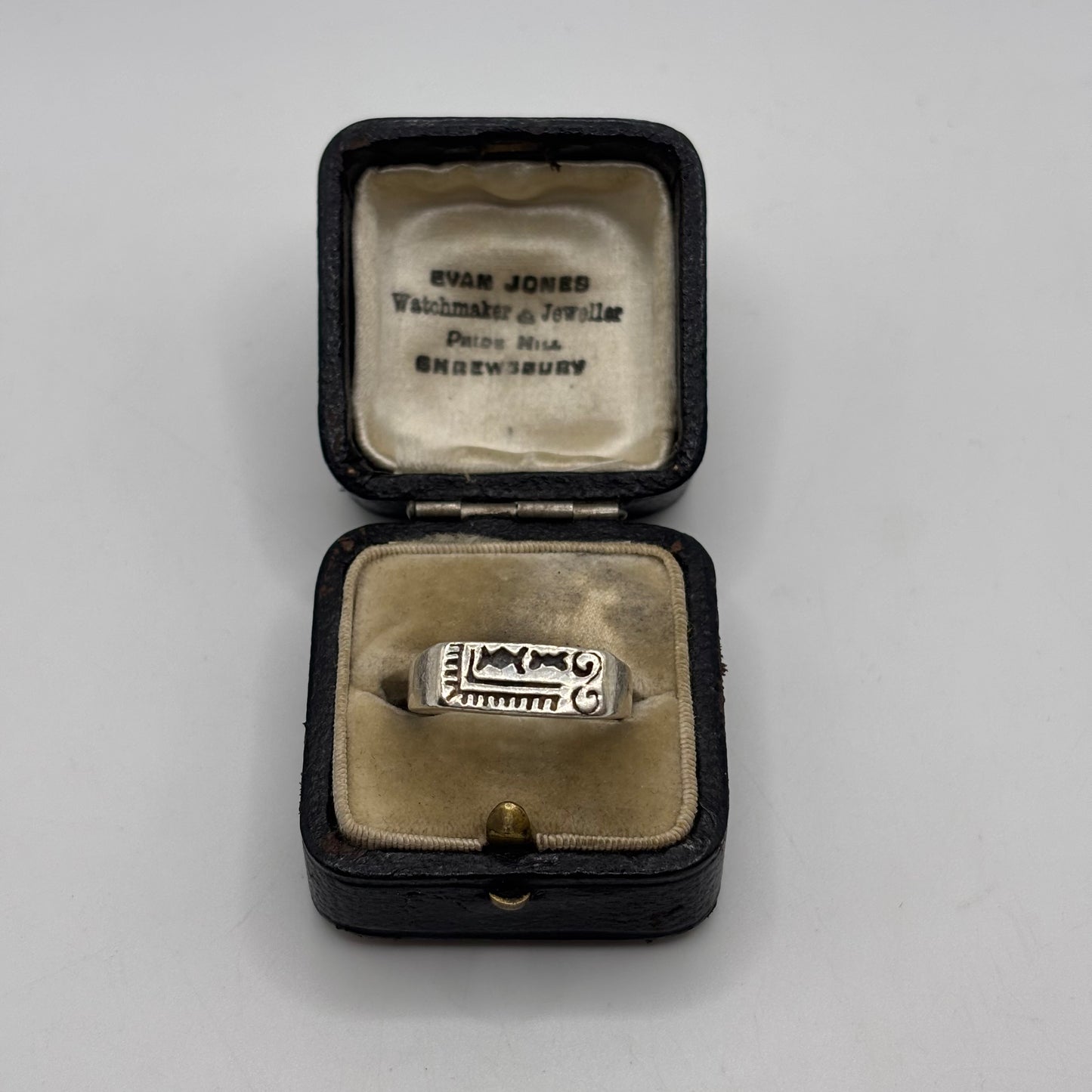 Silver Unusual Signet Ring (P)