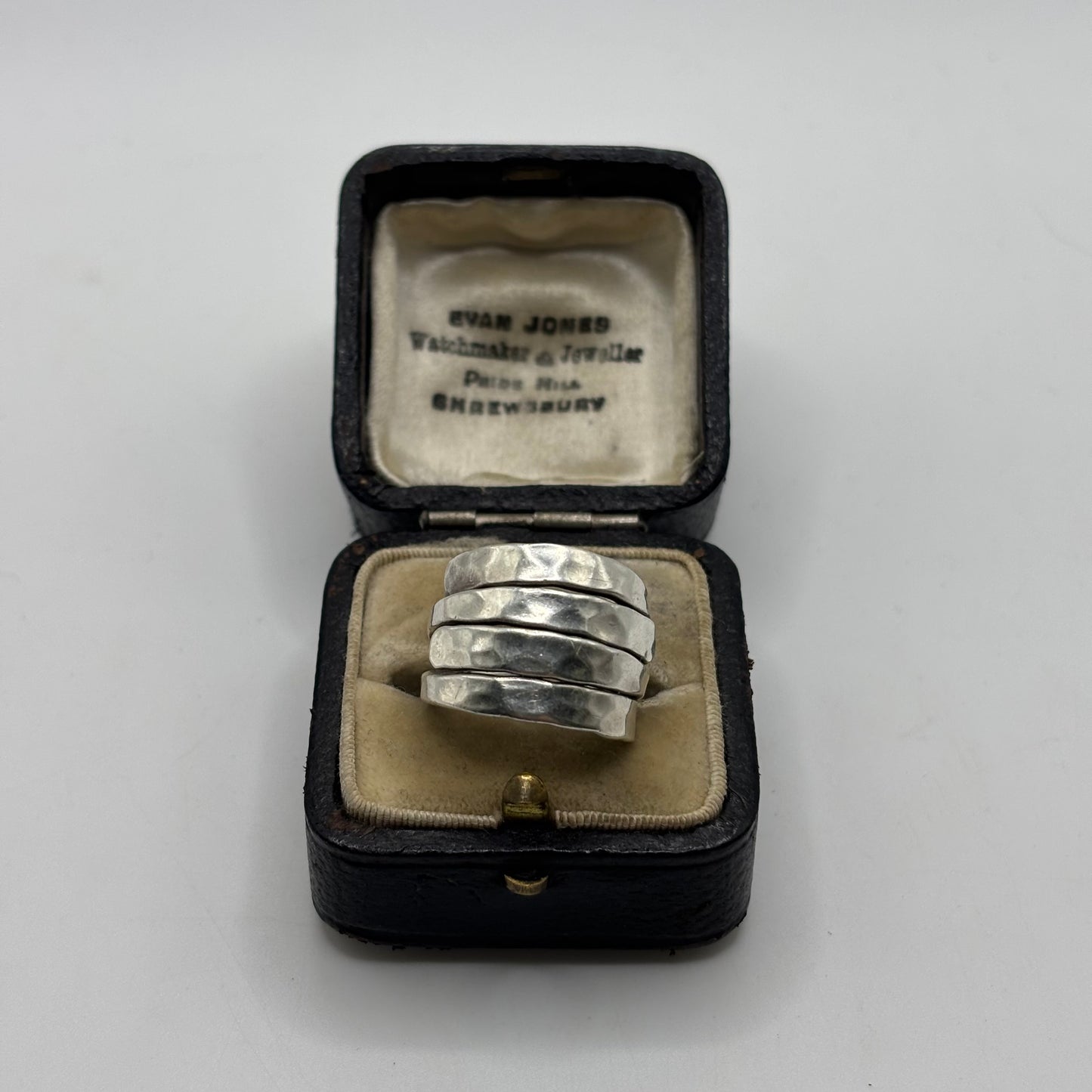 Silver Abstract Band Ring (J)
