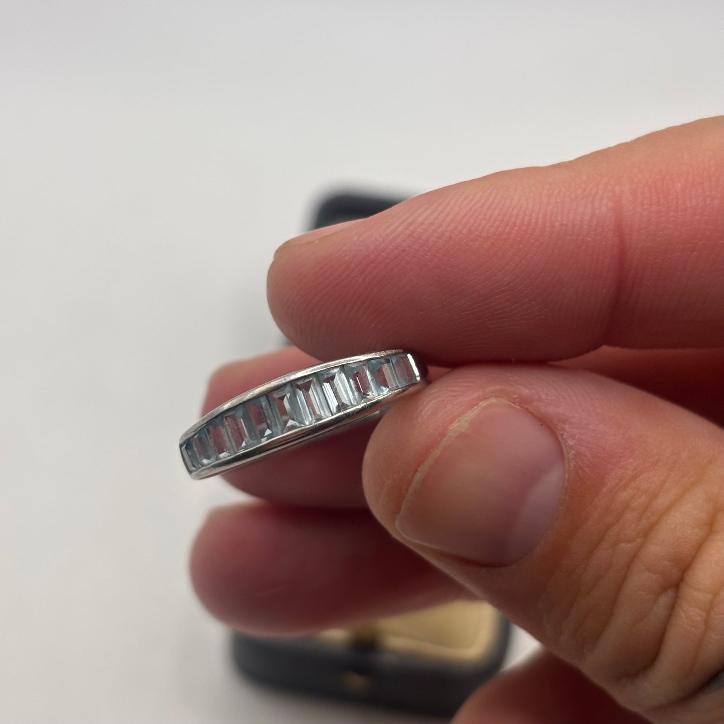 Silver Blue Topaz Ring (R)