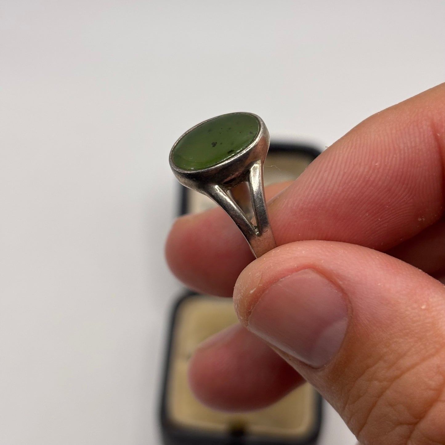 Silver Jade Ring (S)