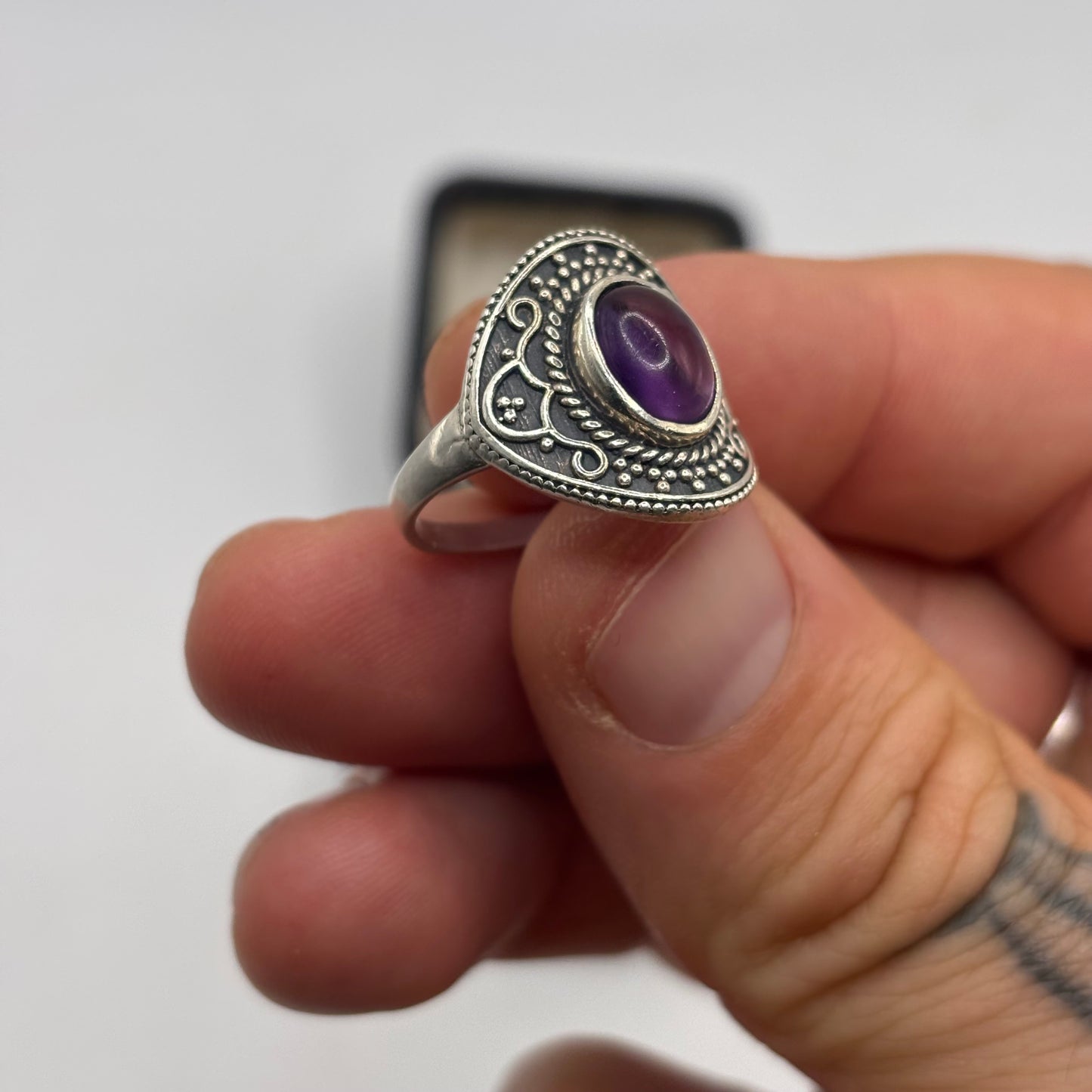 Silver Amethyst Ring