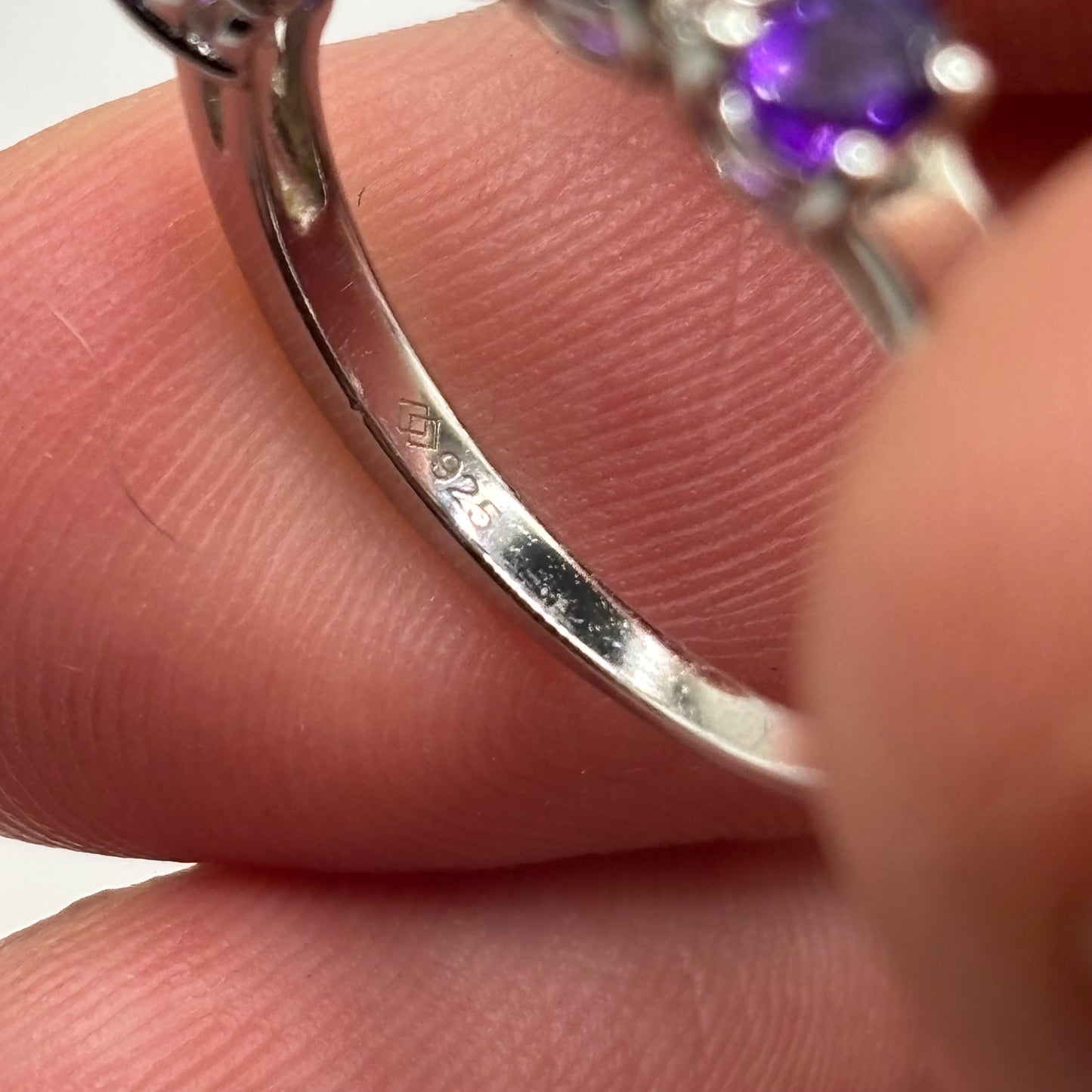 Silver Amethyst Ring (O)