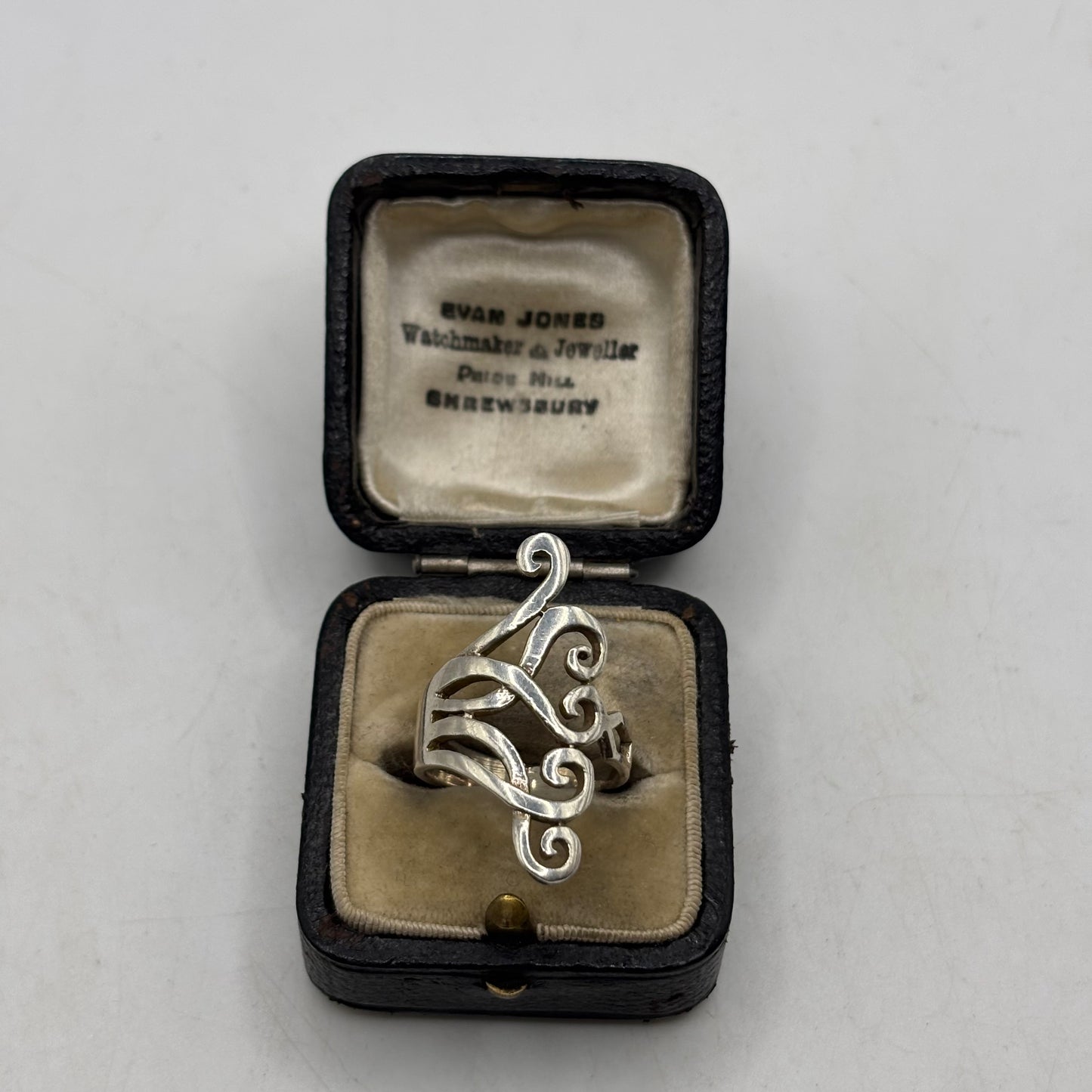 Silver Abstract Ring (N)