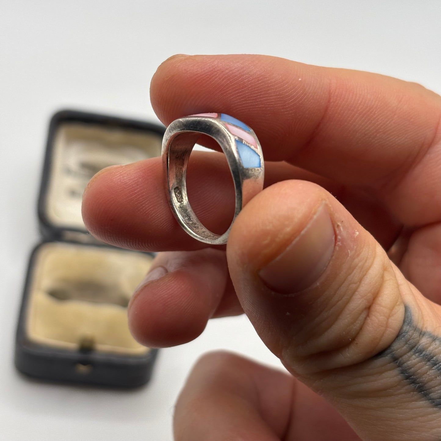 Silver Mixed Pearl Ring