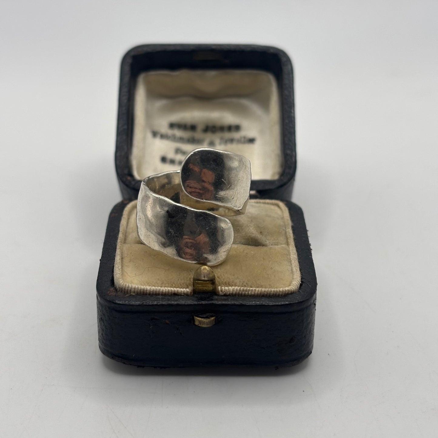 Silver Hammered Band Ring