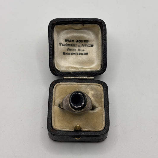 Silver Onyx Signet (Q)
