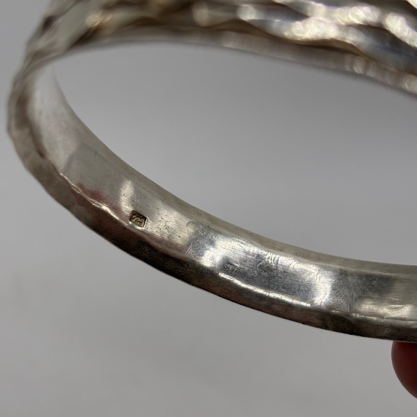 Silver Heavy Spinner Bangle (63mm)