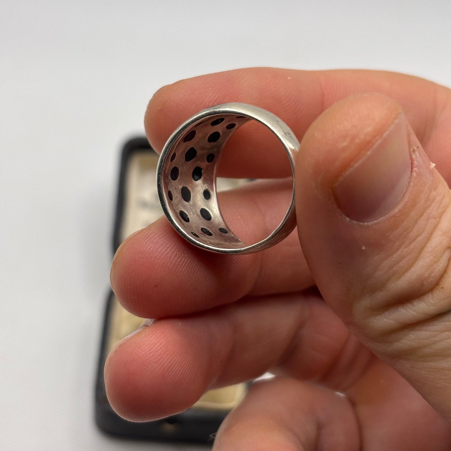 Silver Abalone Shell Ring