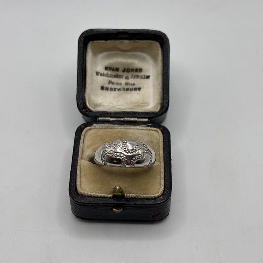 Silver Unusual Band Ring