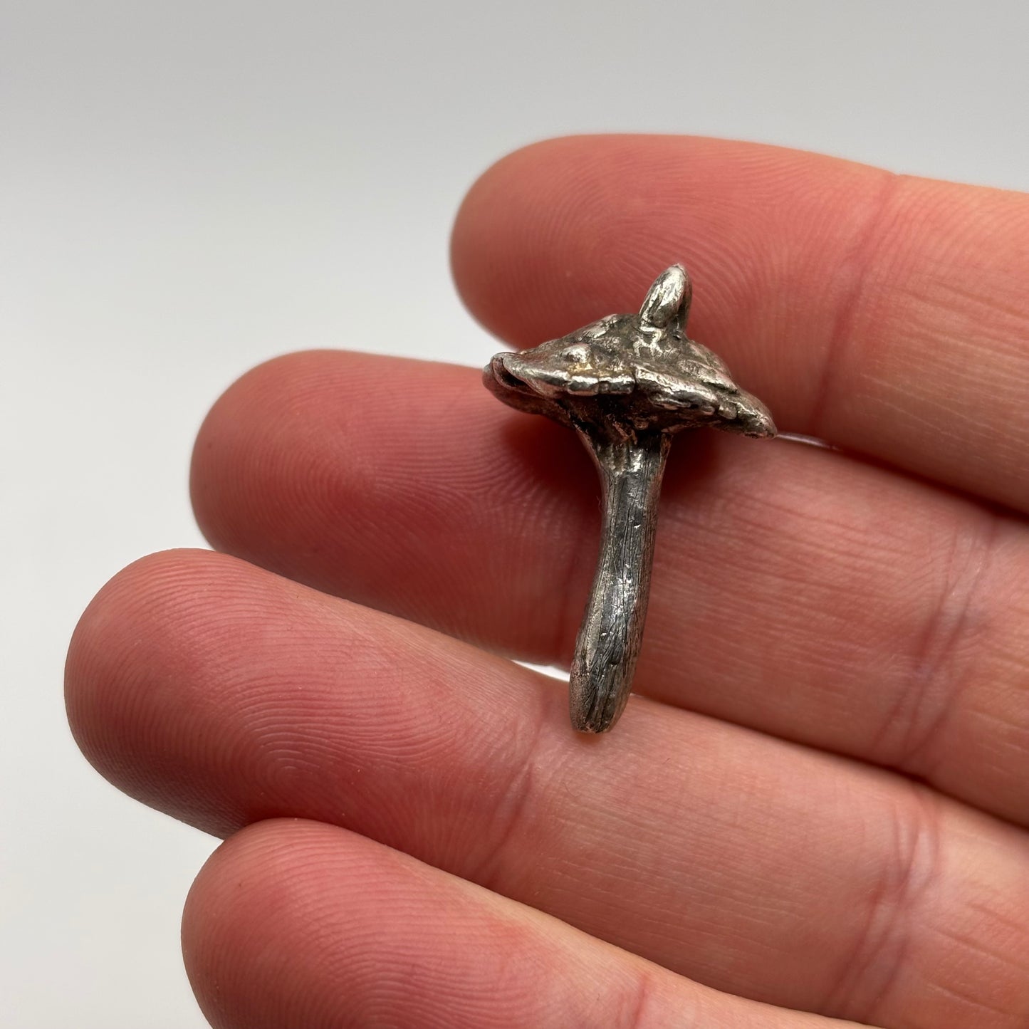 Silver Mushroom Pendant