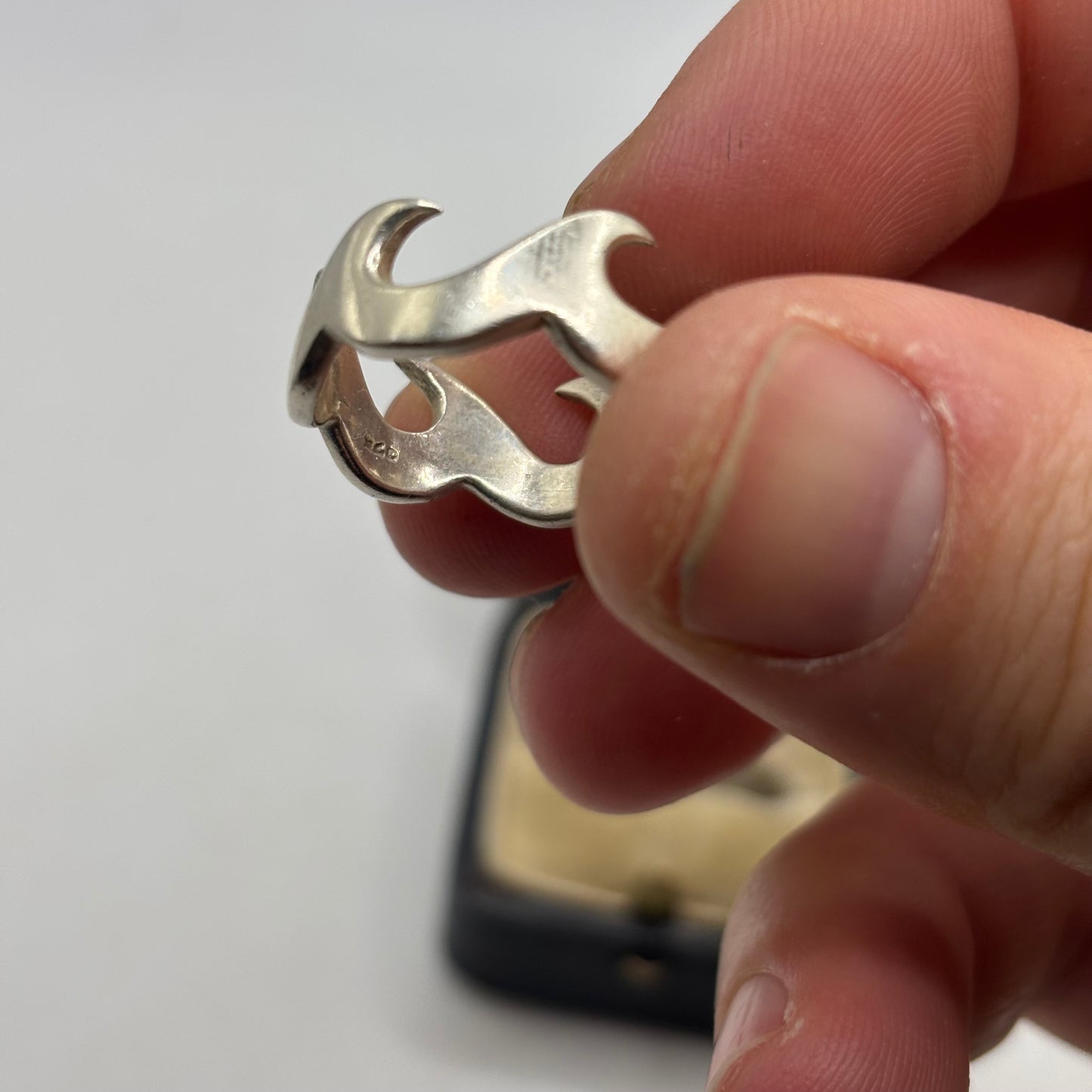 Silver Chunky Wave Ring