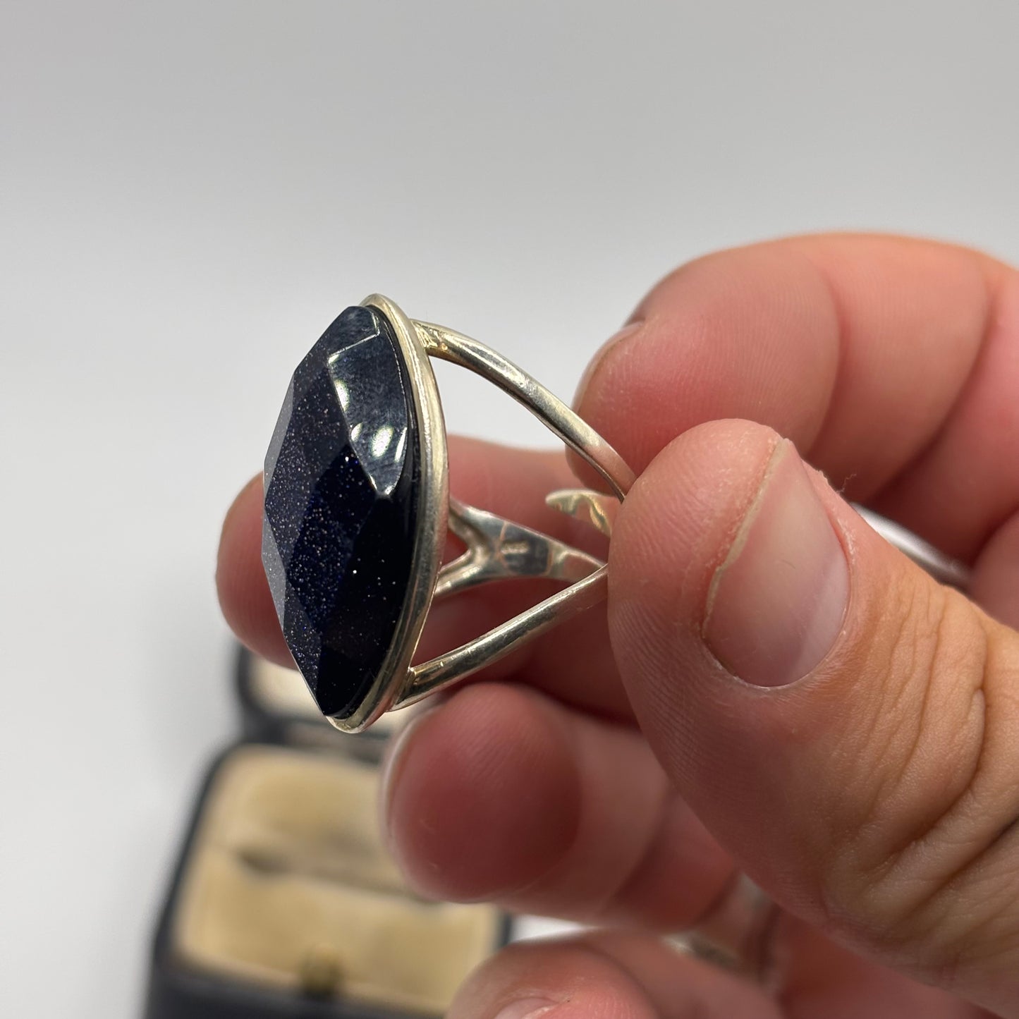 Silver Goldstone Ring (M)