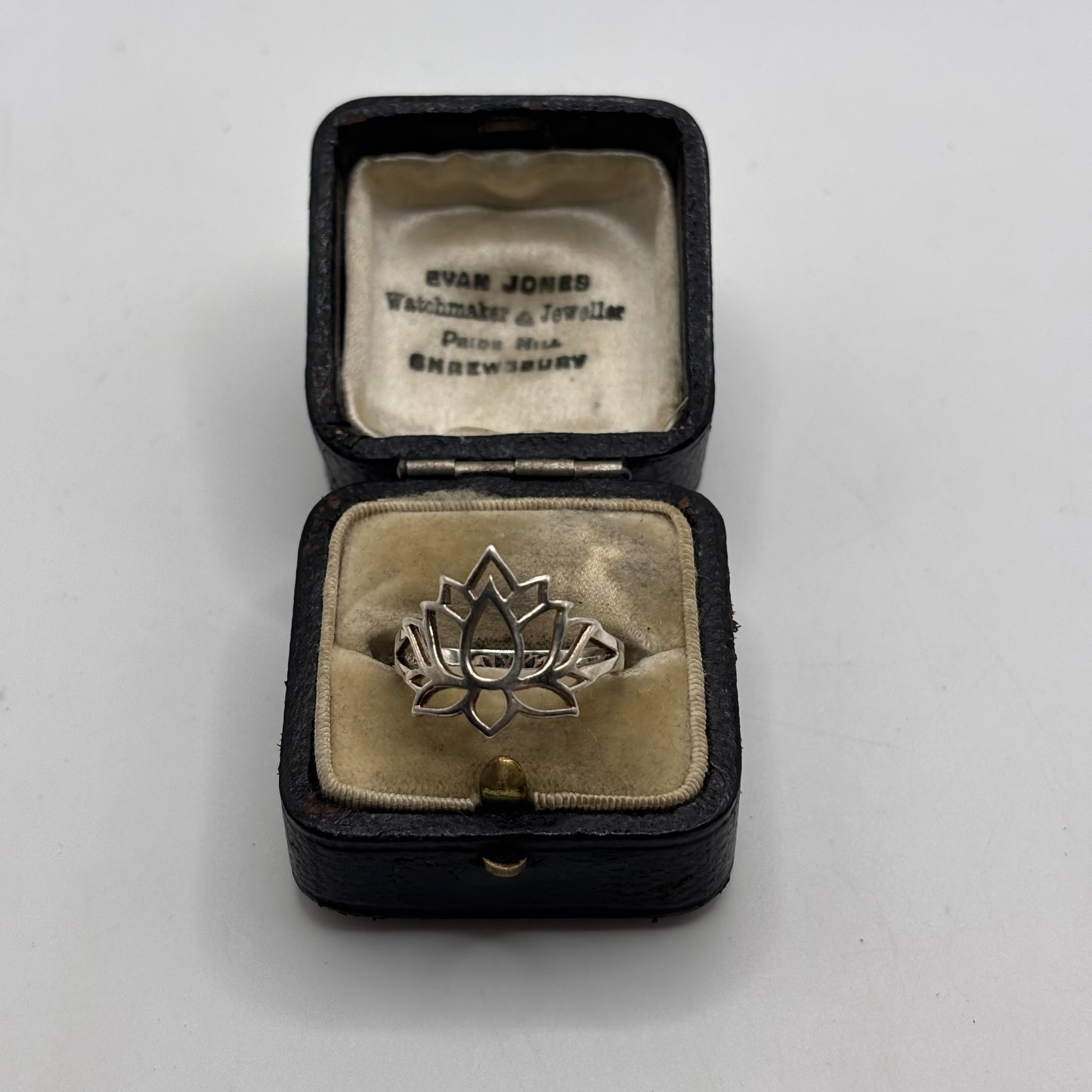 Silver Lotus Flower Ring (N)