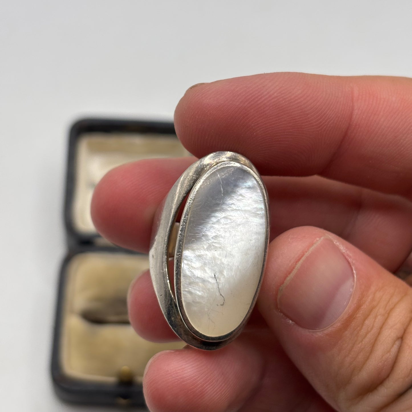 Silver Pearl Ring (K)