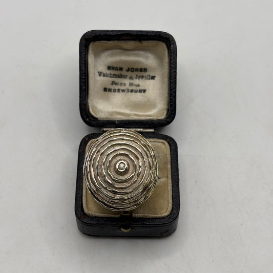 Silver Heavy Abstract Ring (L)