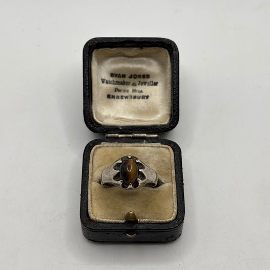 Silver Vintage Tigerseye Ring