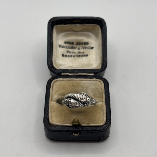 Silver Double Headed Snake Ring