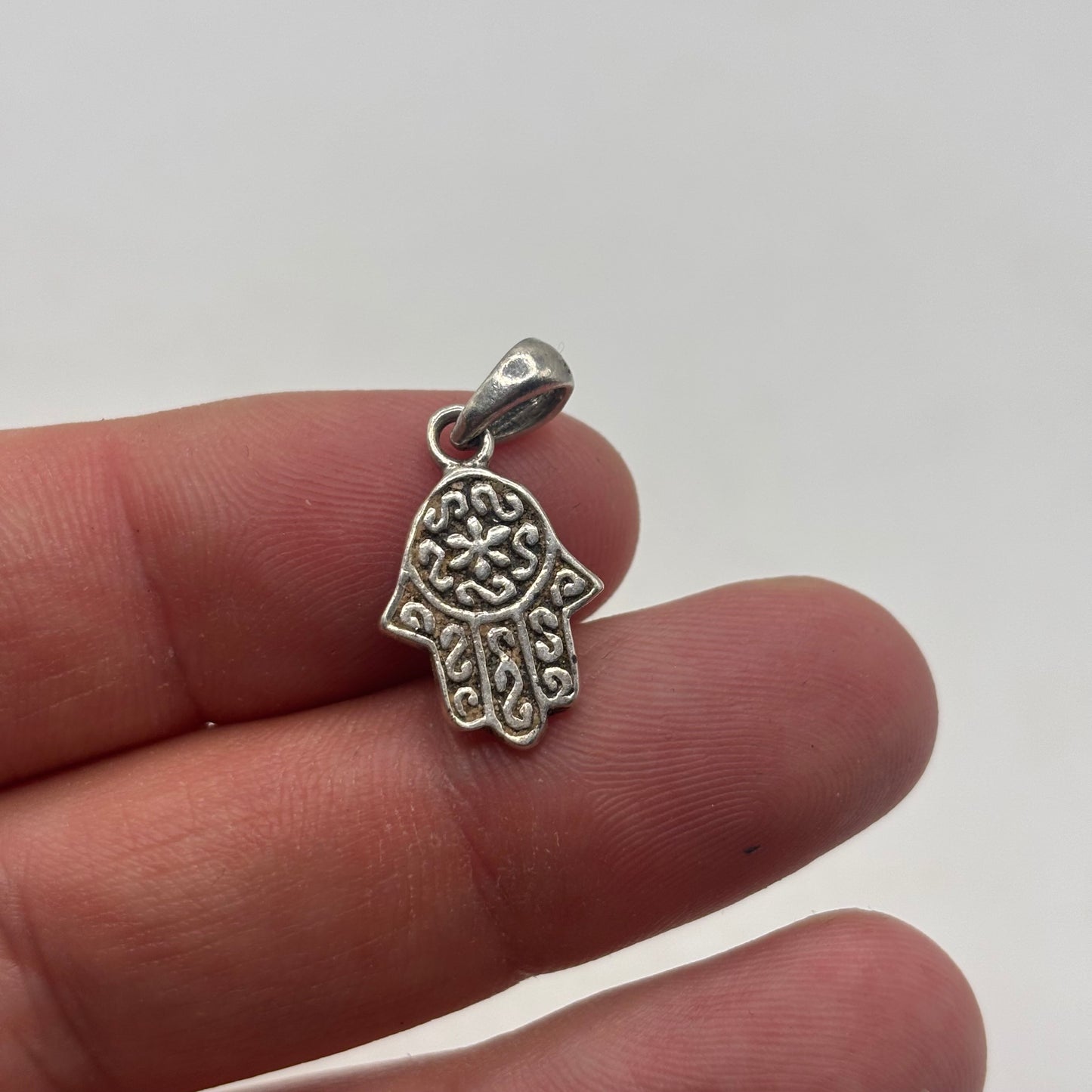 Silver Hamsa Hand