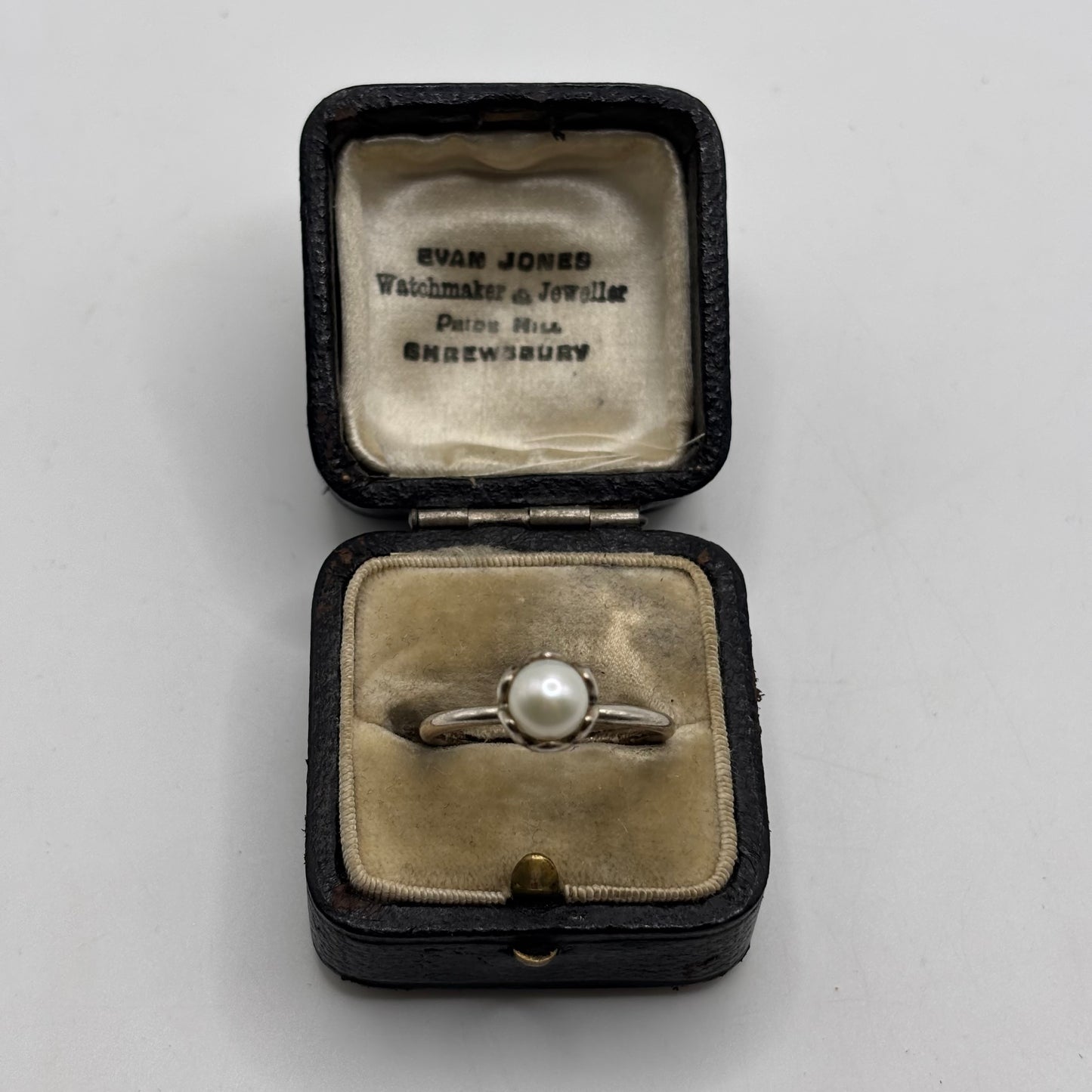 Silver Pandora Pearl Ring (P)