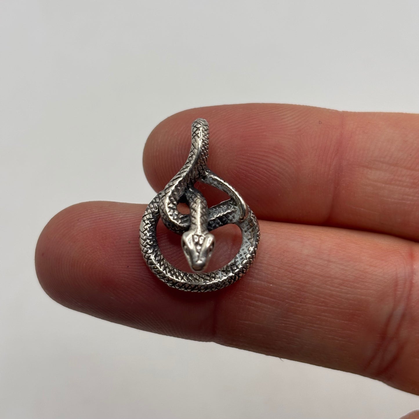 Silver Snake Pendant
