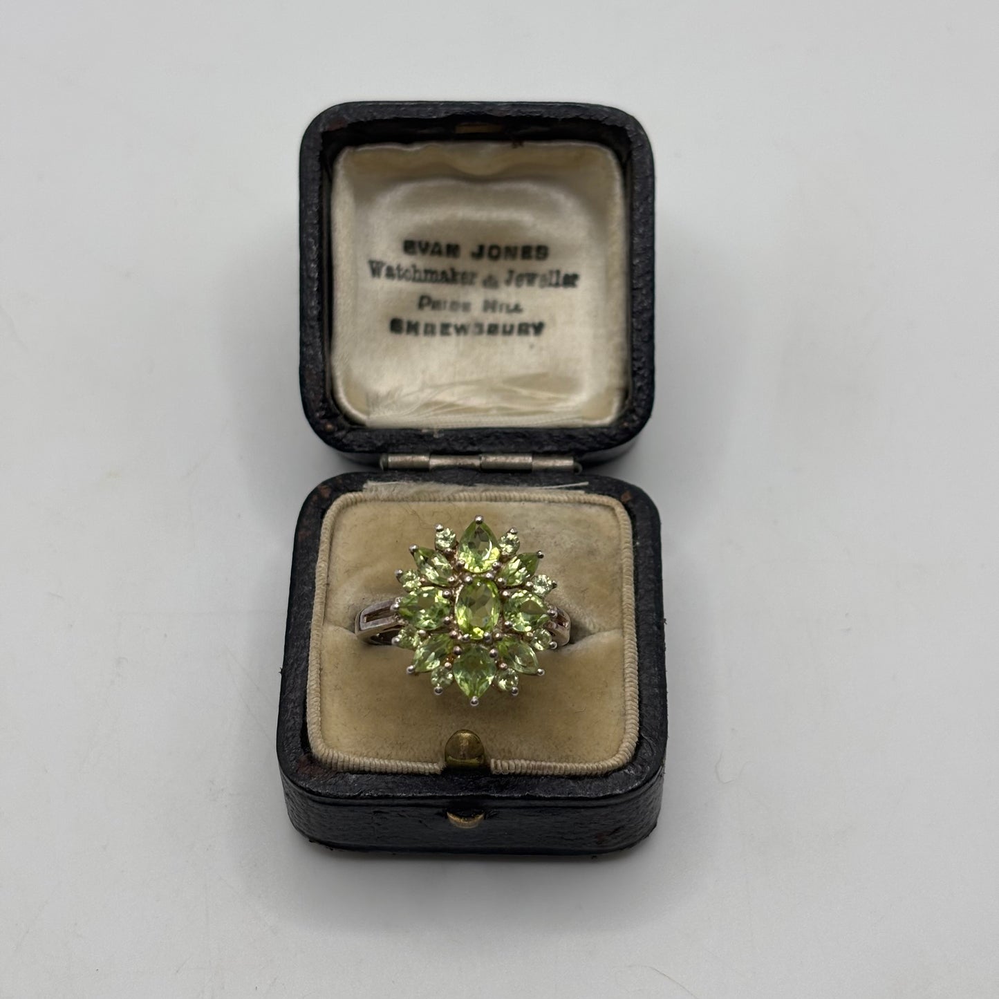 Silver Peridot Ring