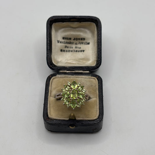 Silver Peridot Ring