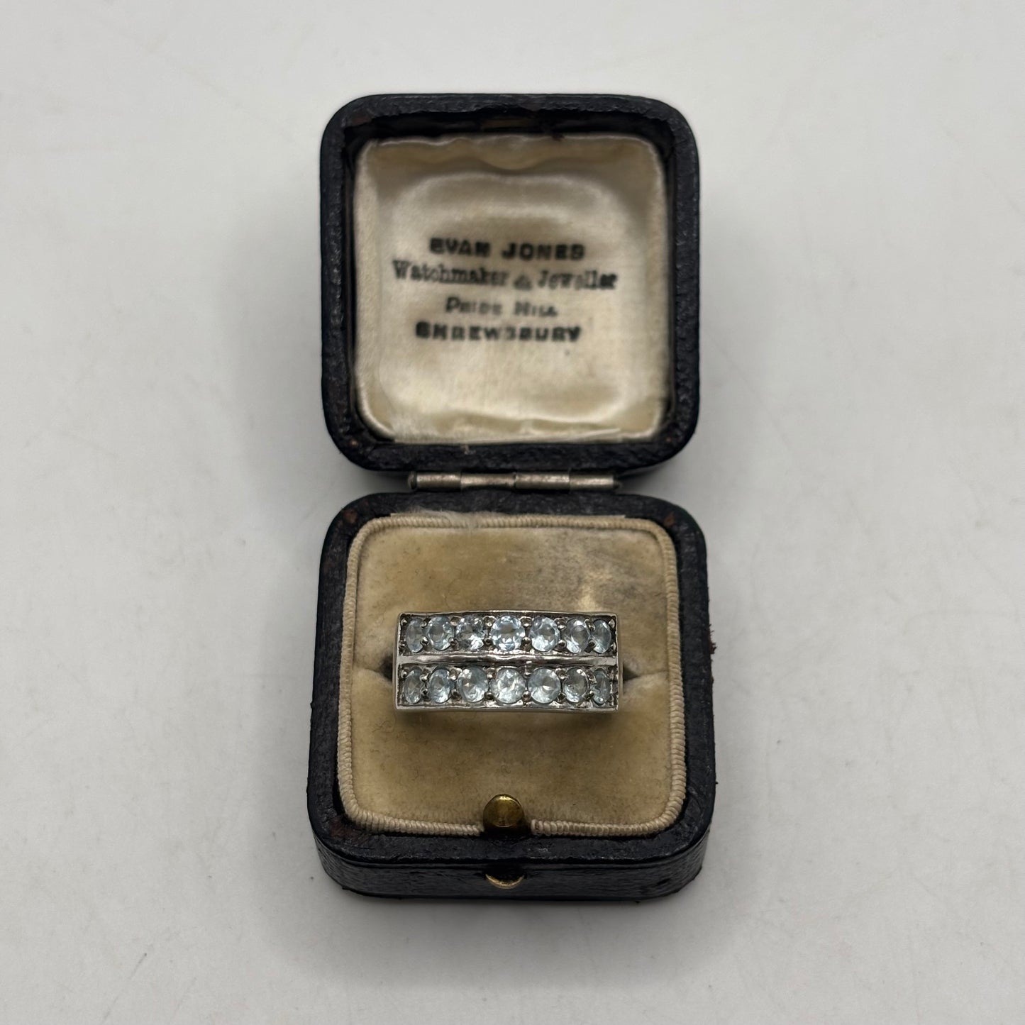Silver Blue Topaz Ring (O)