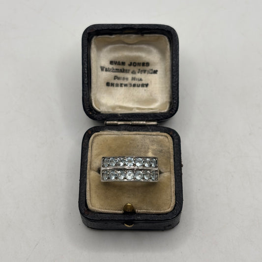 Silver Blue Topaz Ring (O)