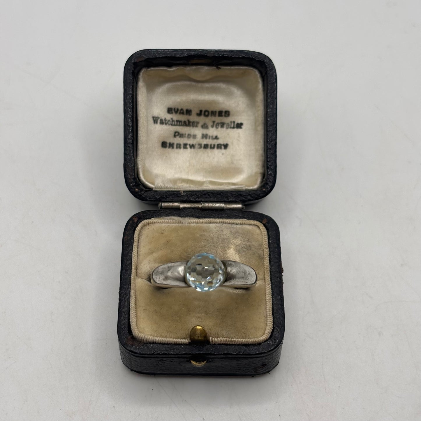 Silver Faceted Topaz Ring (R)