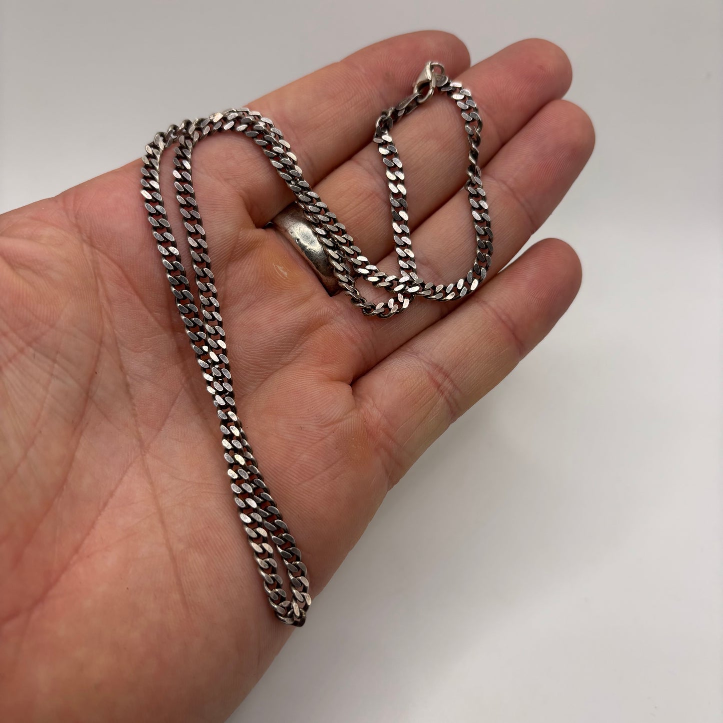 Silver 18” Curb Chain