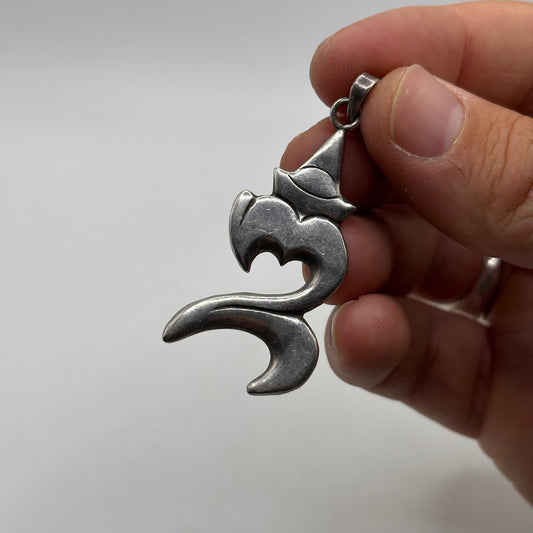 Silver Egyptian Om Pendant