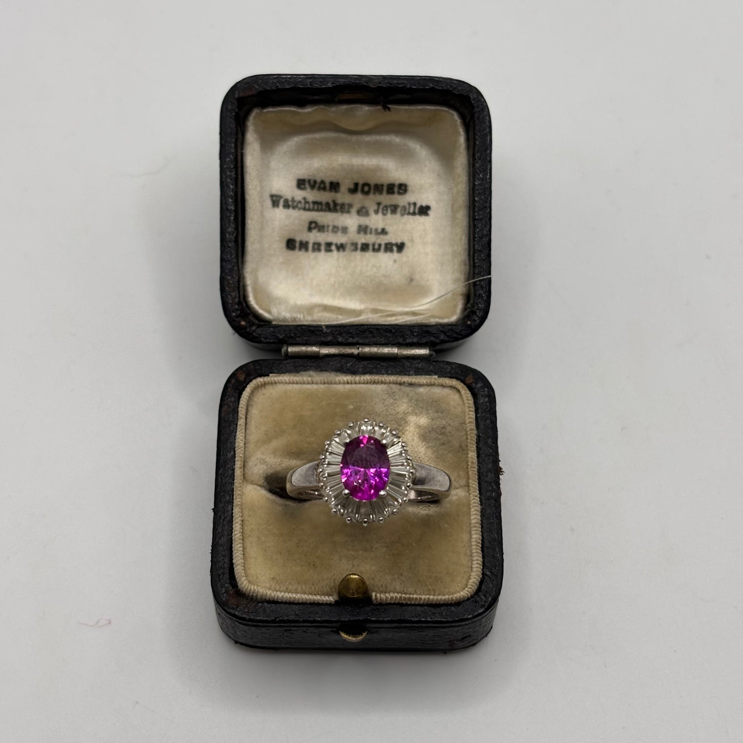 Silver Ruby & CZ Ring (P)