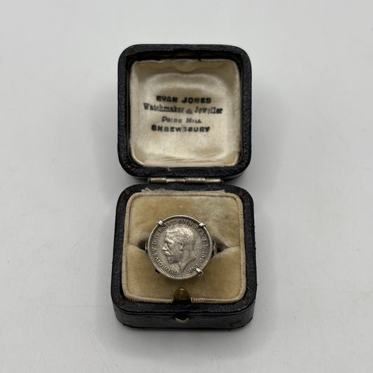 Silver Vintage Coin Ring