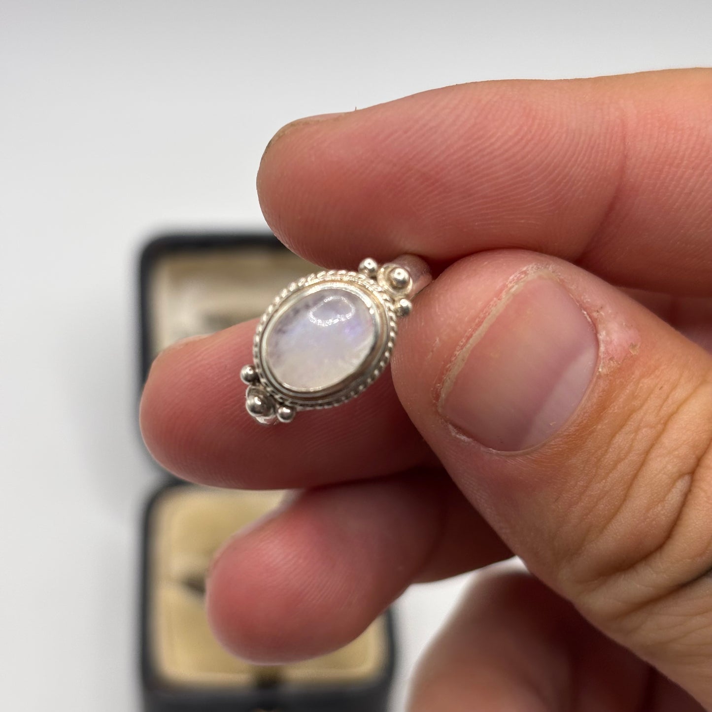 Silver Moonstone Ring (N)