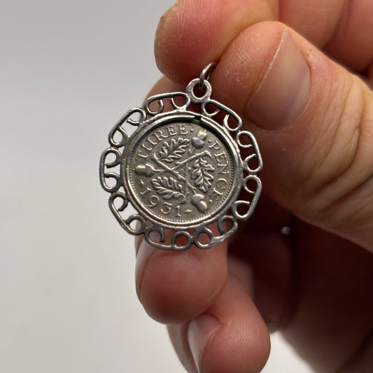 Silver 1931 Coin Pendant