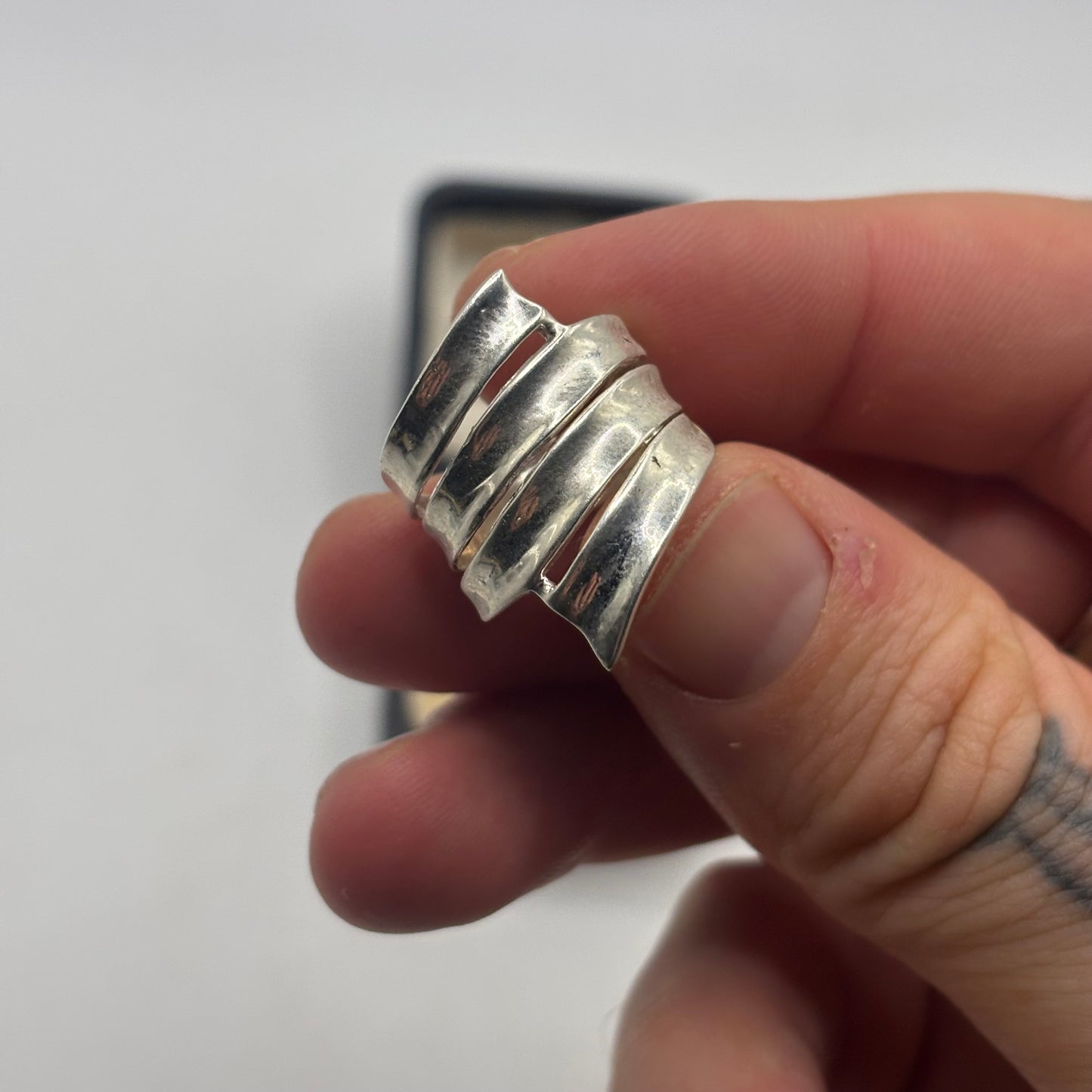 Silver Abstract Ring