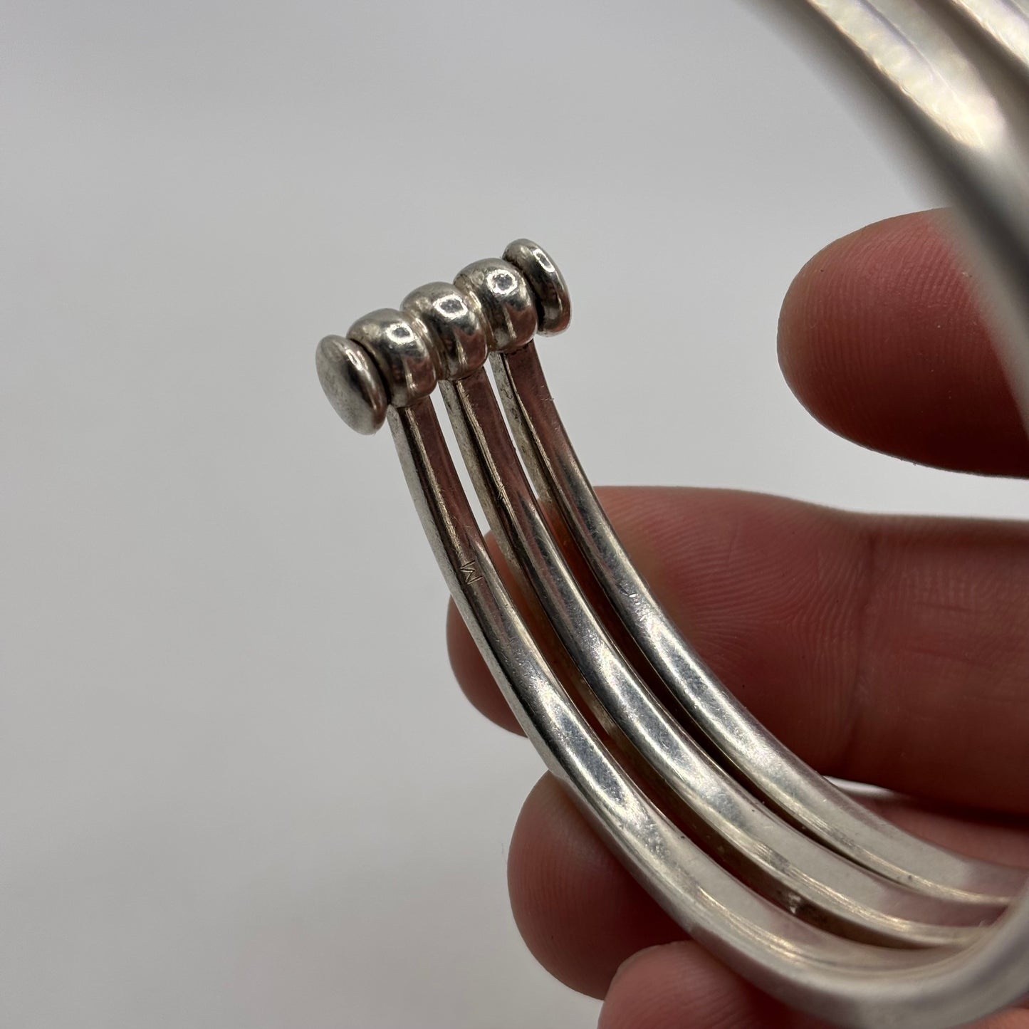 Silver Heavy Links Of London Torque Bangle