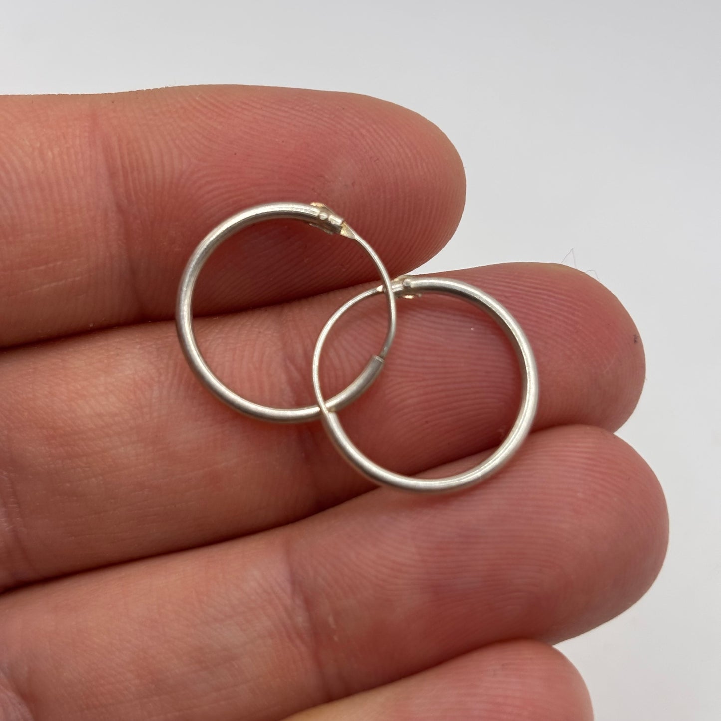 Silver 17mm Hoop Earrings