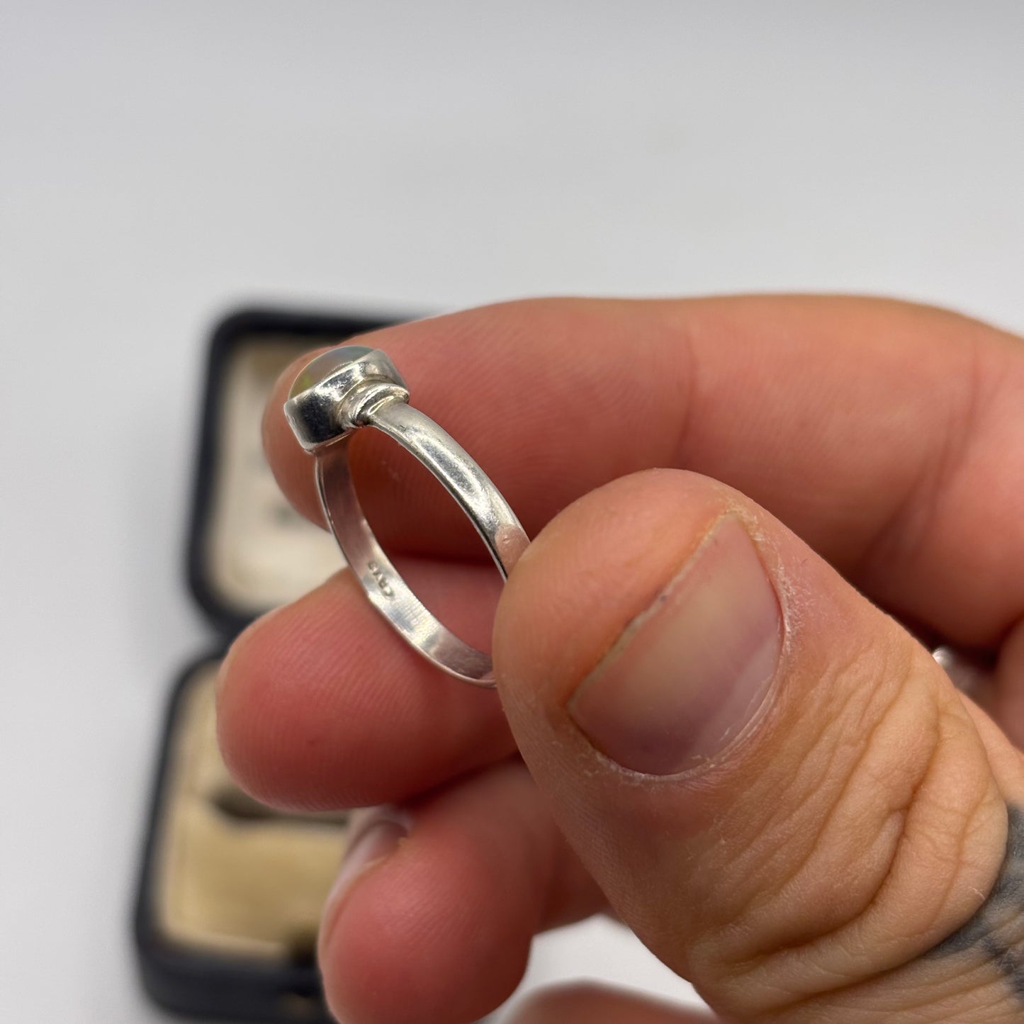 Silver Opal Ring