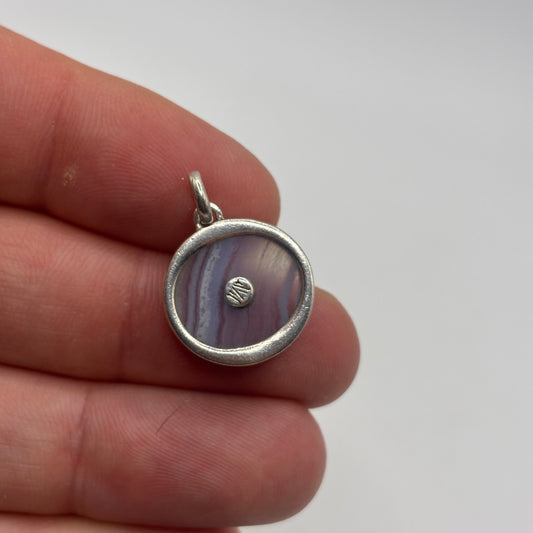 Silver Monica Vinader Atlantis Evil Eye Pendant