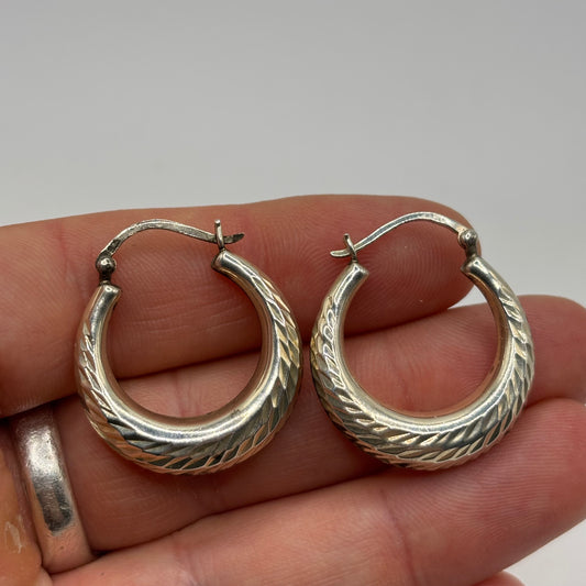 Silver Hoop Earrings