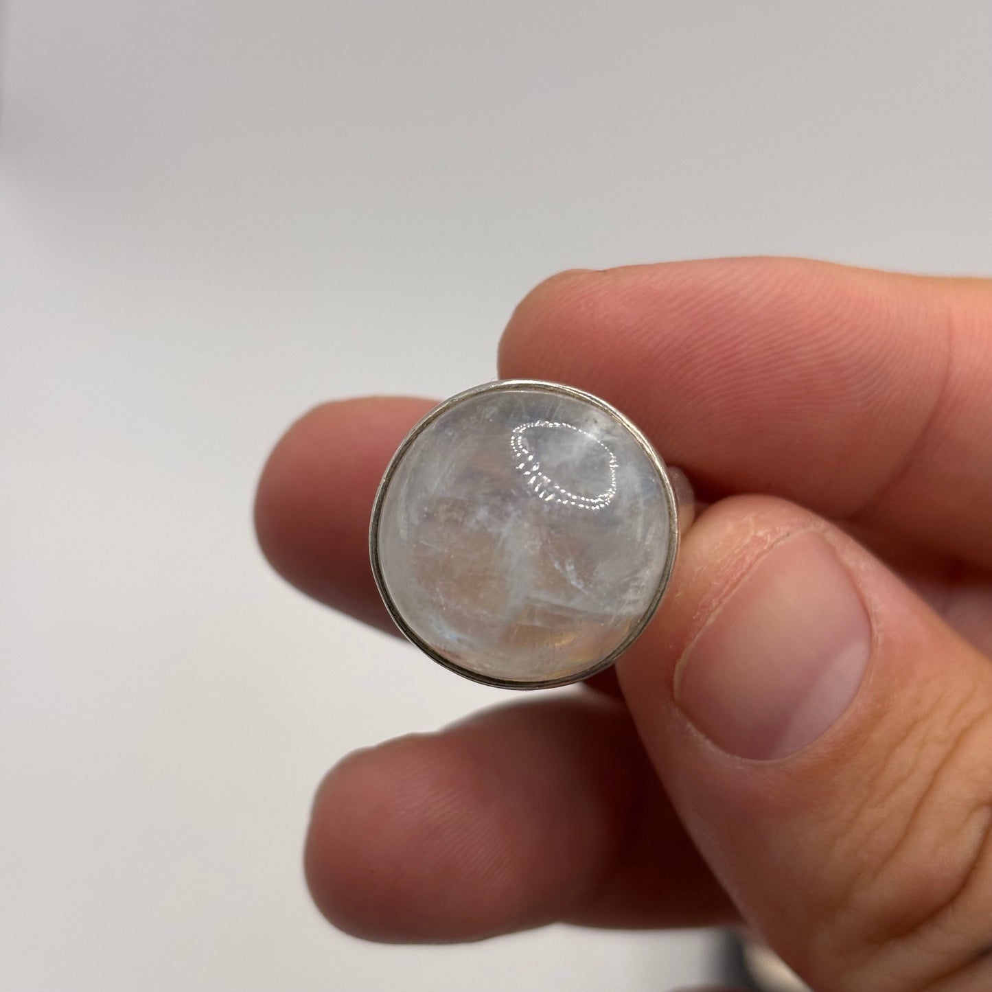 Silver Moonstone Ring (O)
