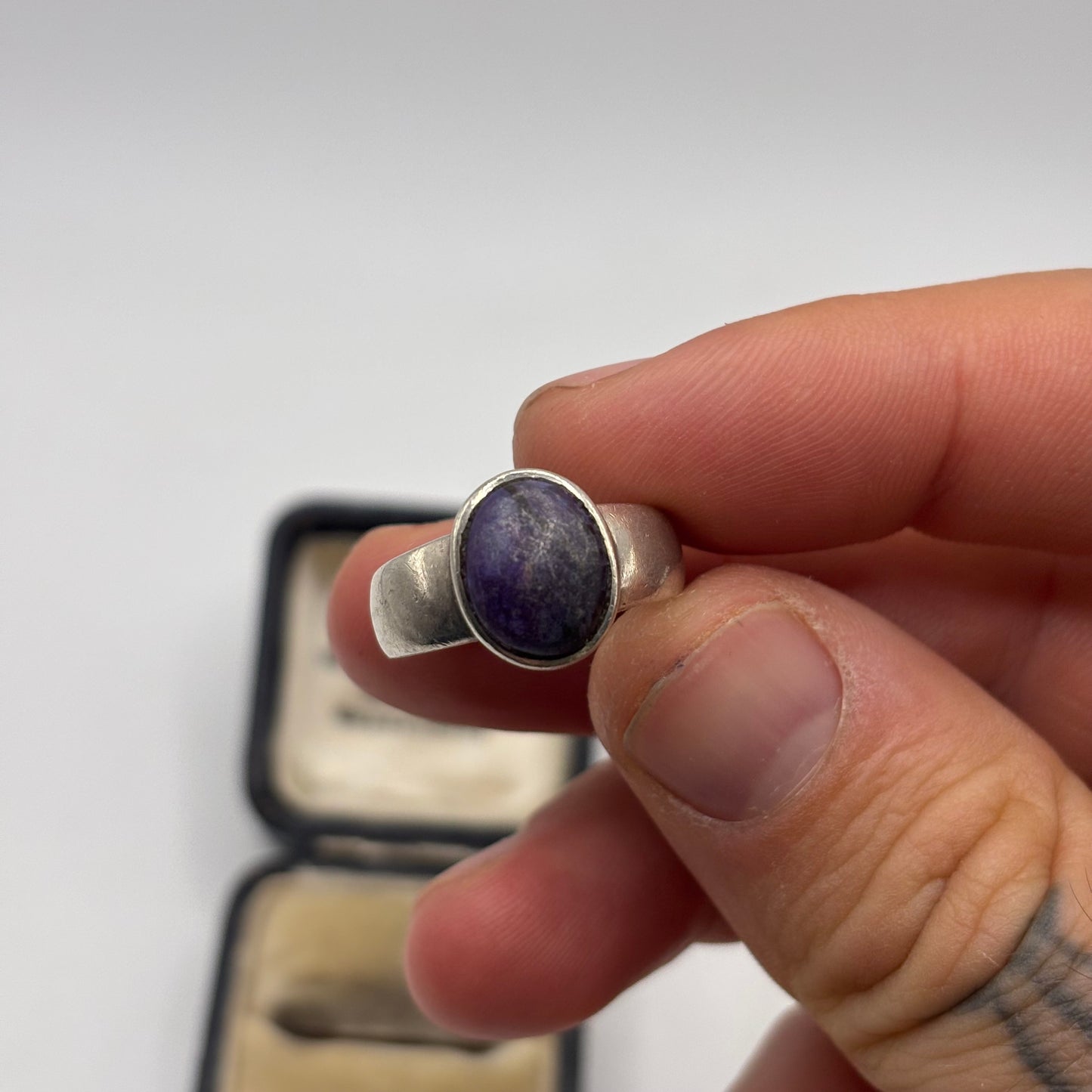Silver Lapis Ring
