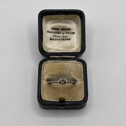 Silver Smokey Quartz Ring