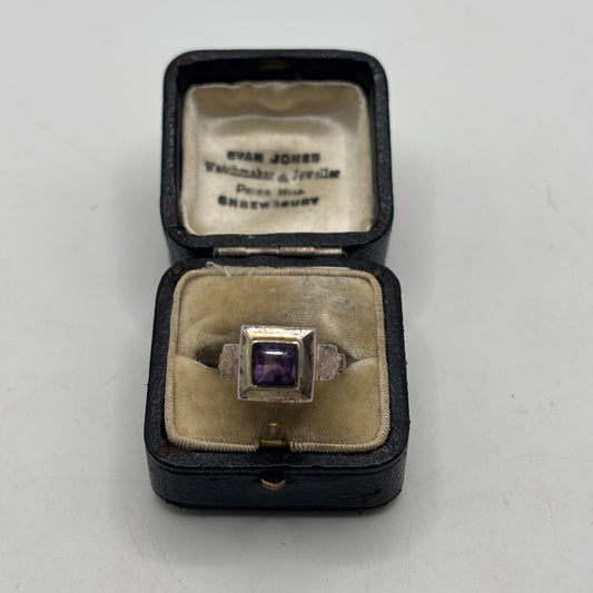 Silver Amethyst Ring (M)
