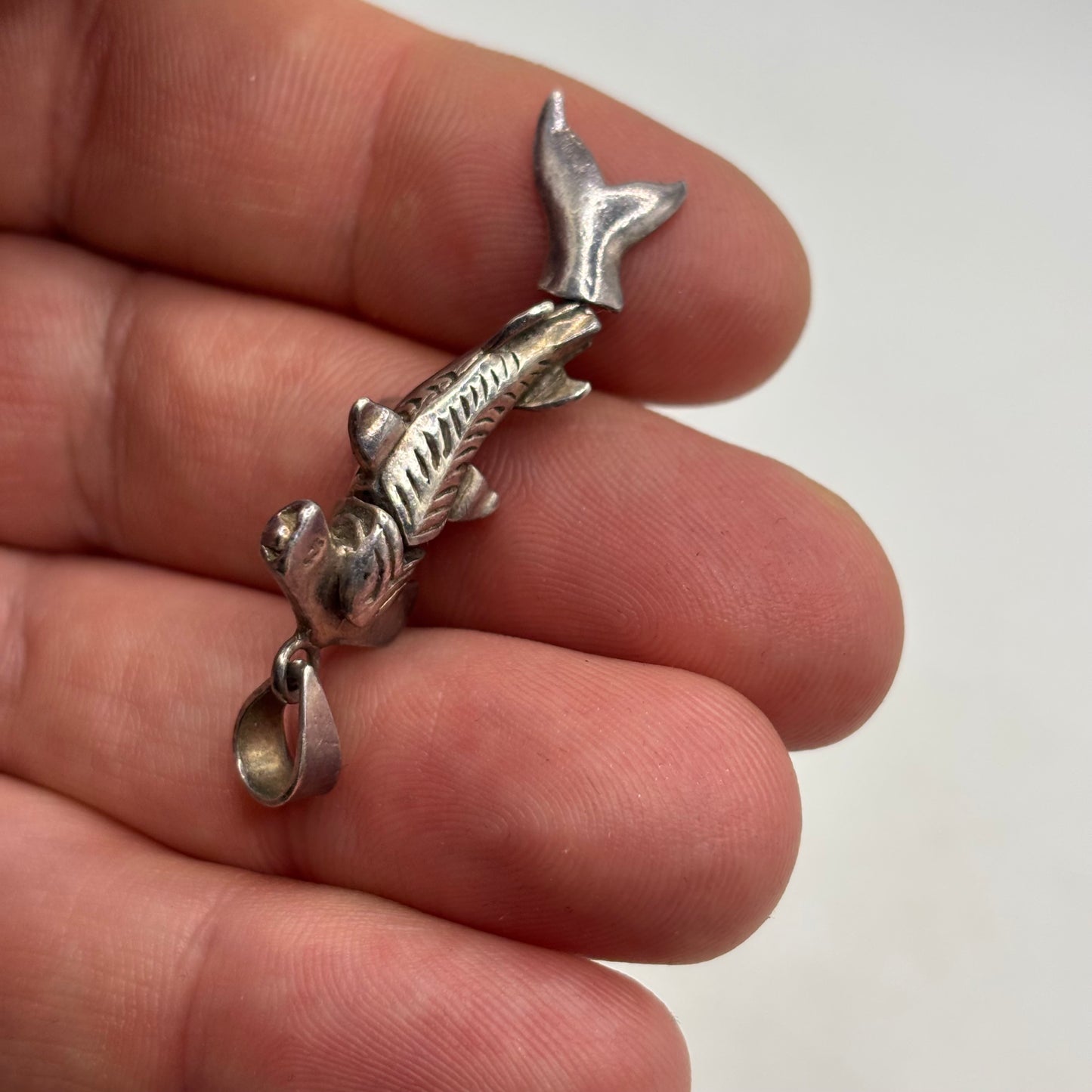 Silver Hammerhead Shark Pendant